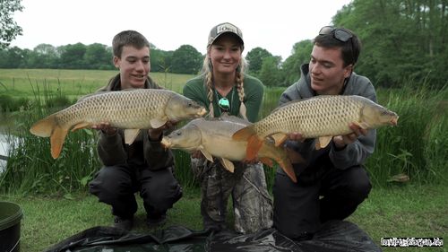 002 FLY FISHING FOR CARP ~ with Carl & Alex Fishing